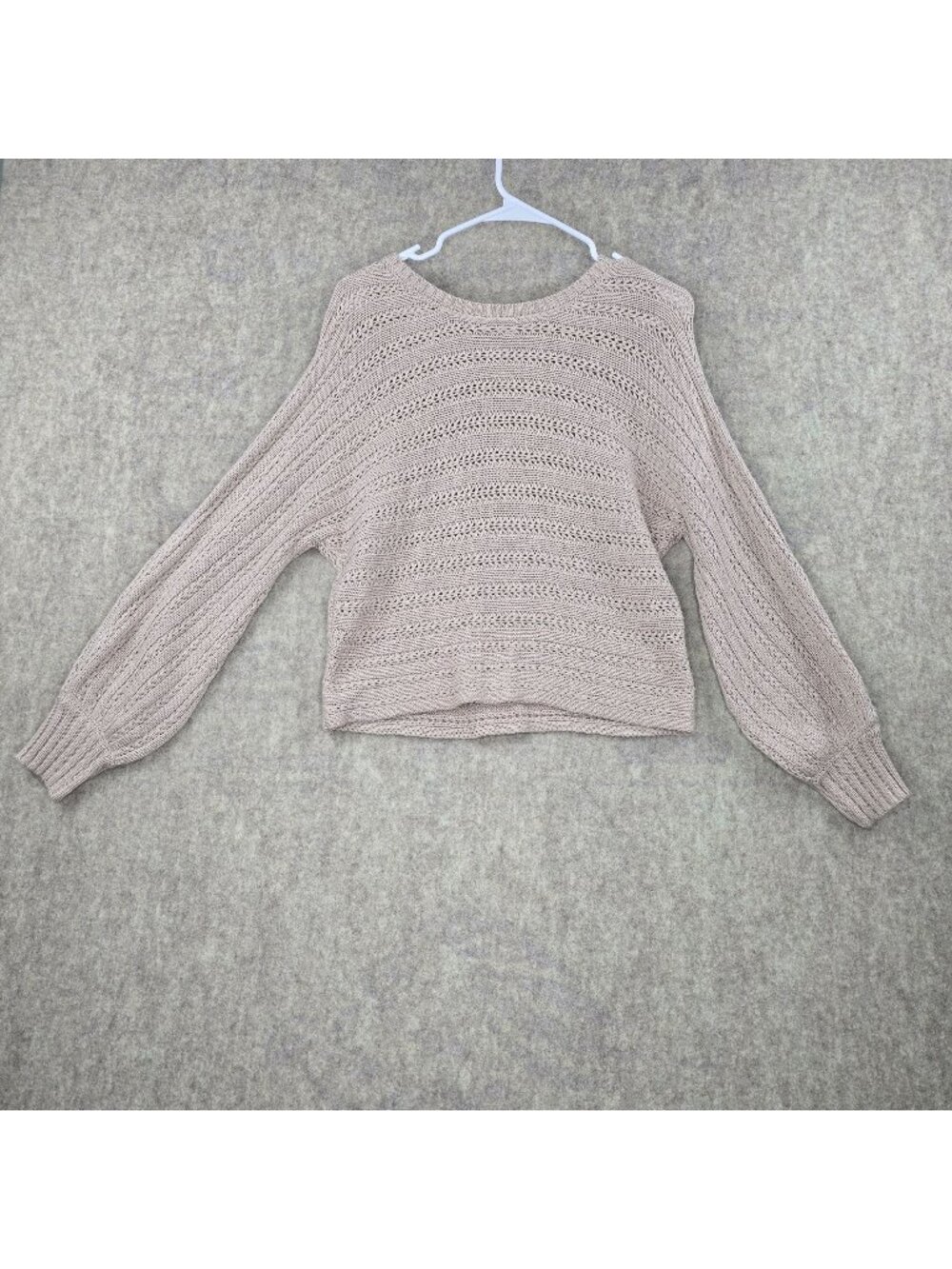 Hippie Rose Beige Knit Sweater Womens M